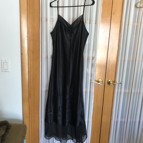Vintage Black Nightgown Slip - Picture 1 of 6